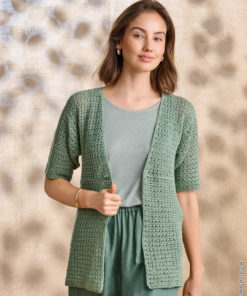 Strickset Häkeljacke aus Summer Cashmere von Lana Grossa