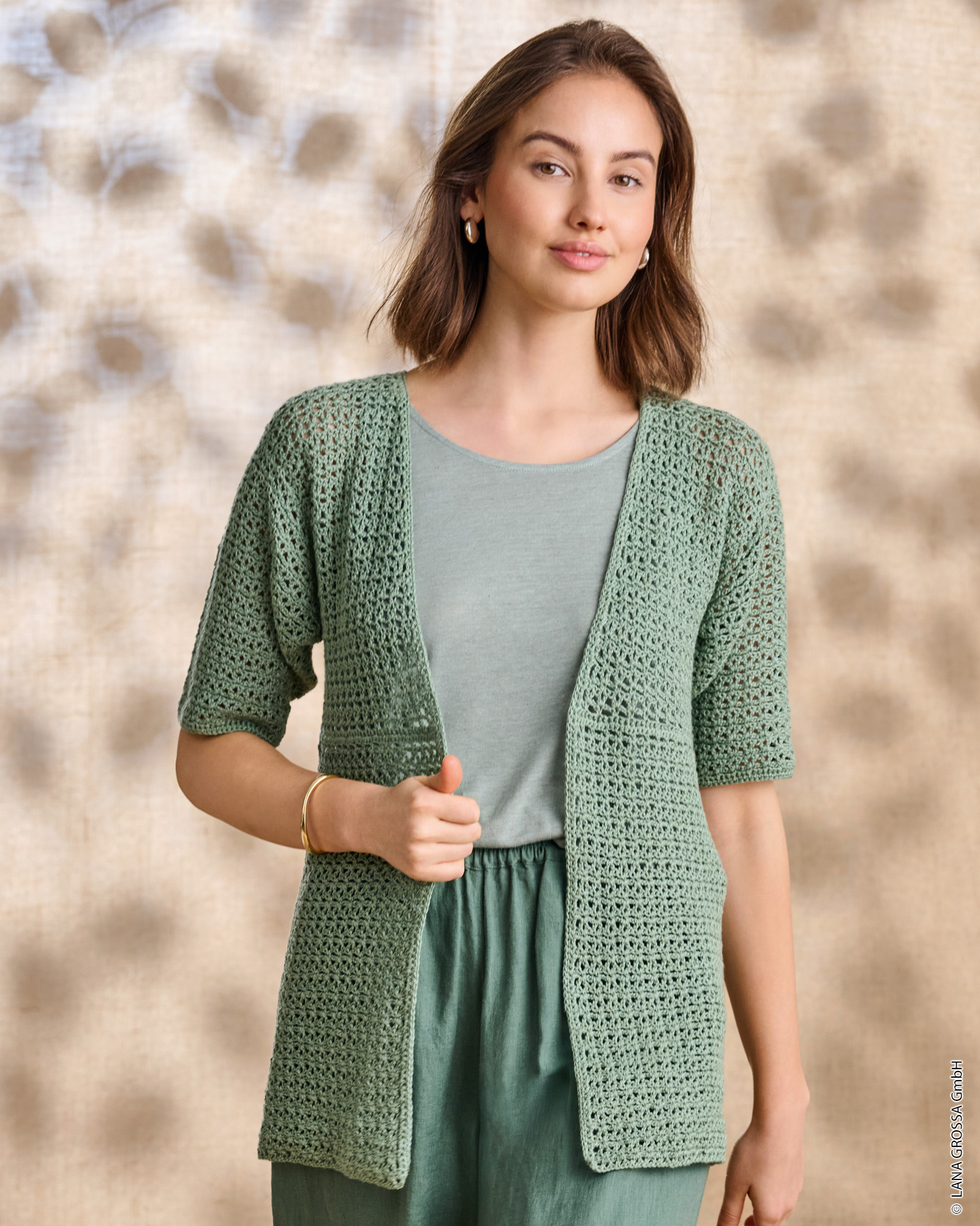 Strickset Häkeljacke Aus Summer Cashmere Von Lana Grossa 1 Strickset Häkeljacke Aus Summer Cashmere Von Lana Grossa