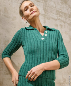 Strickset Pullover Mit Polokragen aus Promessa von Lana Grossa