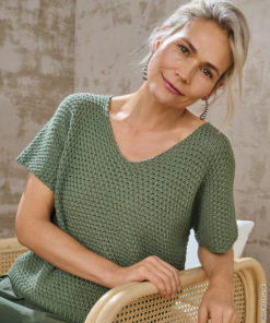 Strickset Shirt Im Perlmuster aus Promessa von Lana Grossa