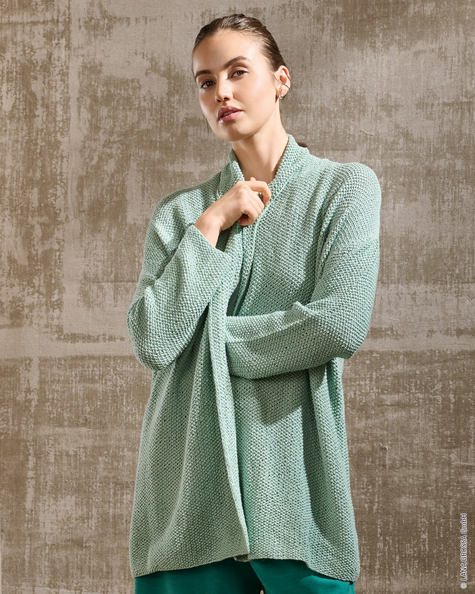 Strickset Lange Jacke Aus Campo Von Lana Grossa 1 Strickset Lange Jacke Aus Campo Von Lana Grossa