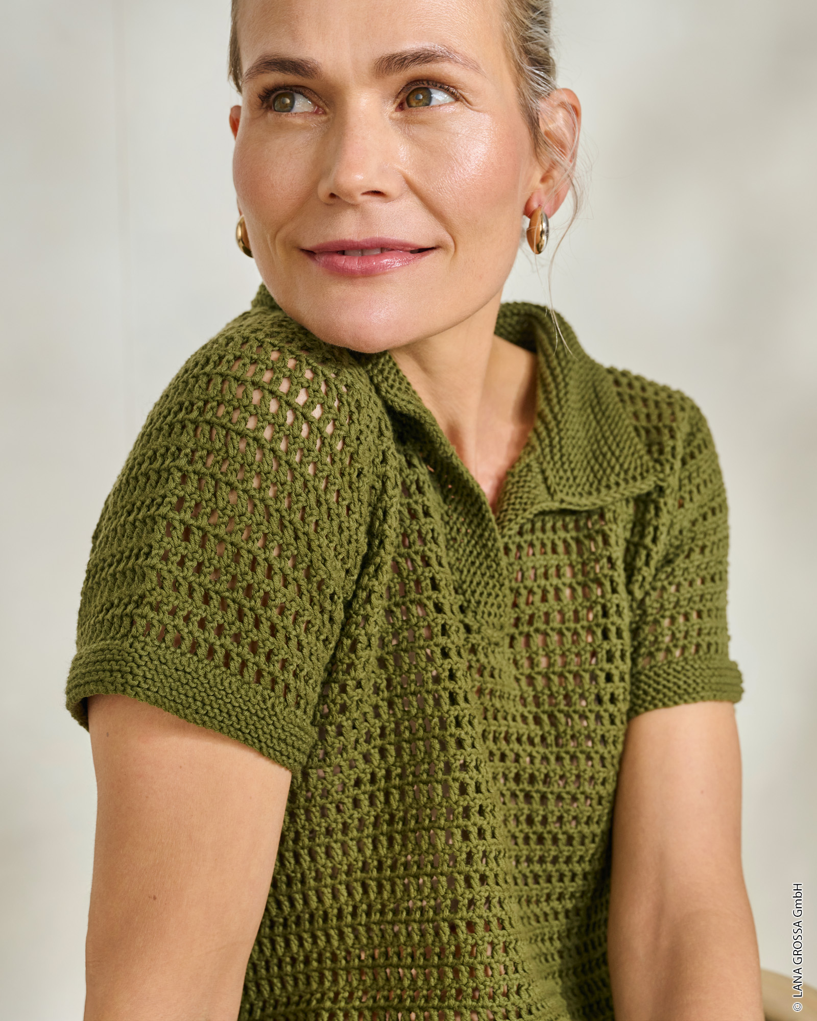 Strickset Longshirt Aus Landlust Baumwolle Von Lana Grossa 2 Strickset Longshirt Aus Landlust Baumwolle Von Lana Grossa – Bild 2
