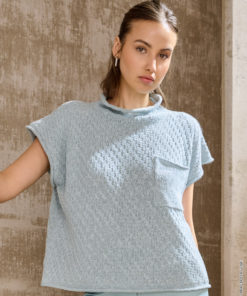 Strickset Shirt Mit Stehkragen aus Tencellino von Lana Grossa