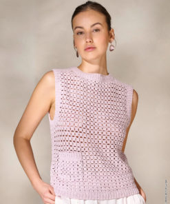 Strickset Top Mit Tasche aus Landlust Sommerseide von Lana Grossa