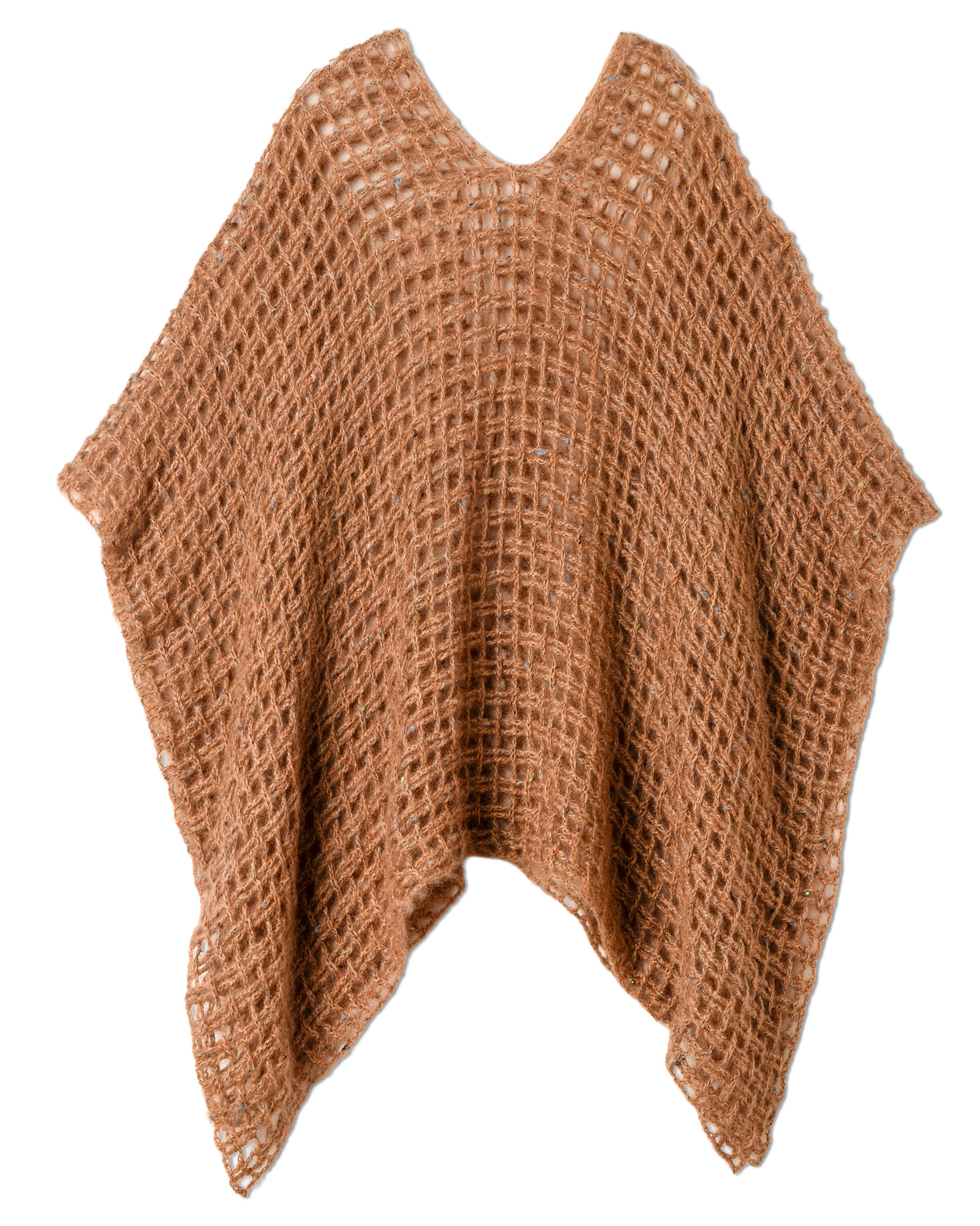 Strickset Häkelponcho Im Flechtmuster Aus Natural Superkid Tweed Von Lana Grossa 2 Strickset Häkelponcho Im Flechtmuster Aus Natural Superkid Tweed Von Lana Grossa – Bild 2