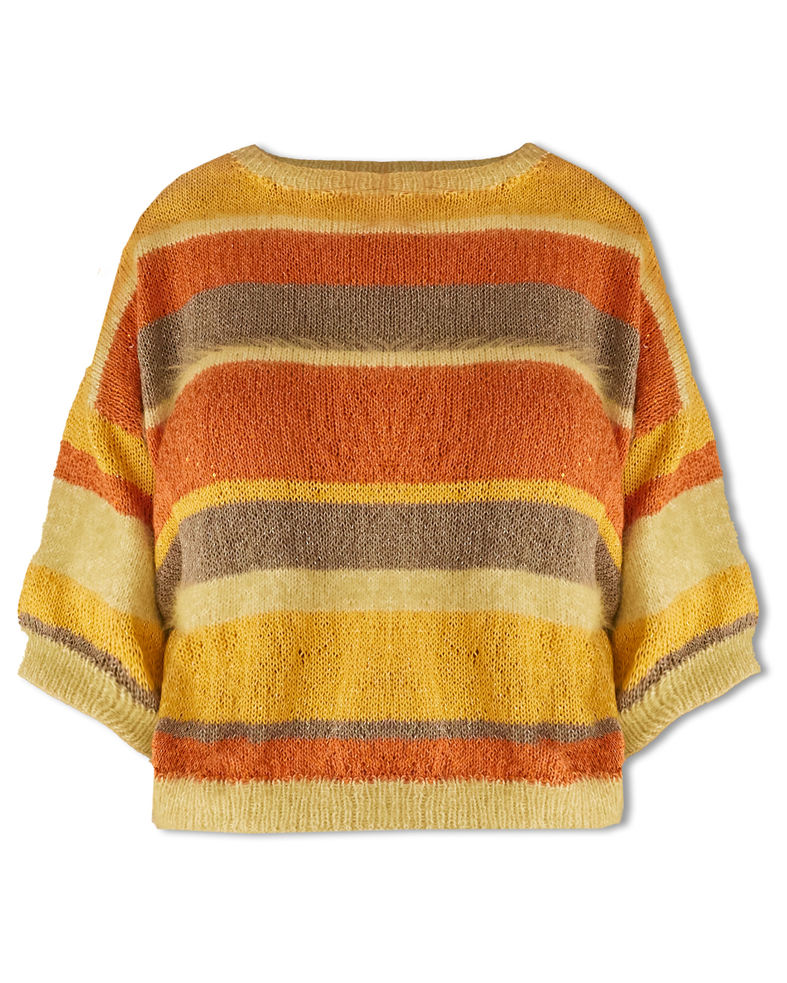 Strickset Shirt Mit Streifen Aus Finito, Filo Lurex Und Filo Pailettes Von Lana Grossa 2 Strickset Shirt Mit Streifen Aus Finito, Filo Lurex Und Filo Pailettes Von Lana Grossa – Bild 2