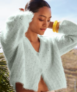 Strickset Jacke Im Ajourmuster aus Finito von Lana Grossa