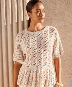 Strickset Shirt Mit Volant aus Cotonella von Lana Grossa