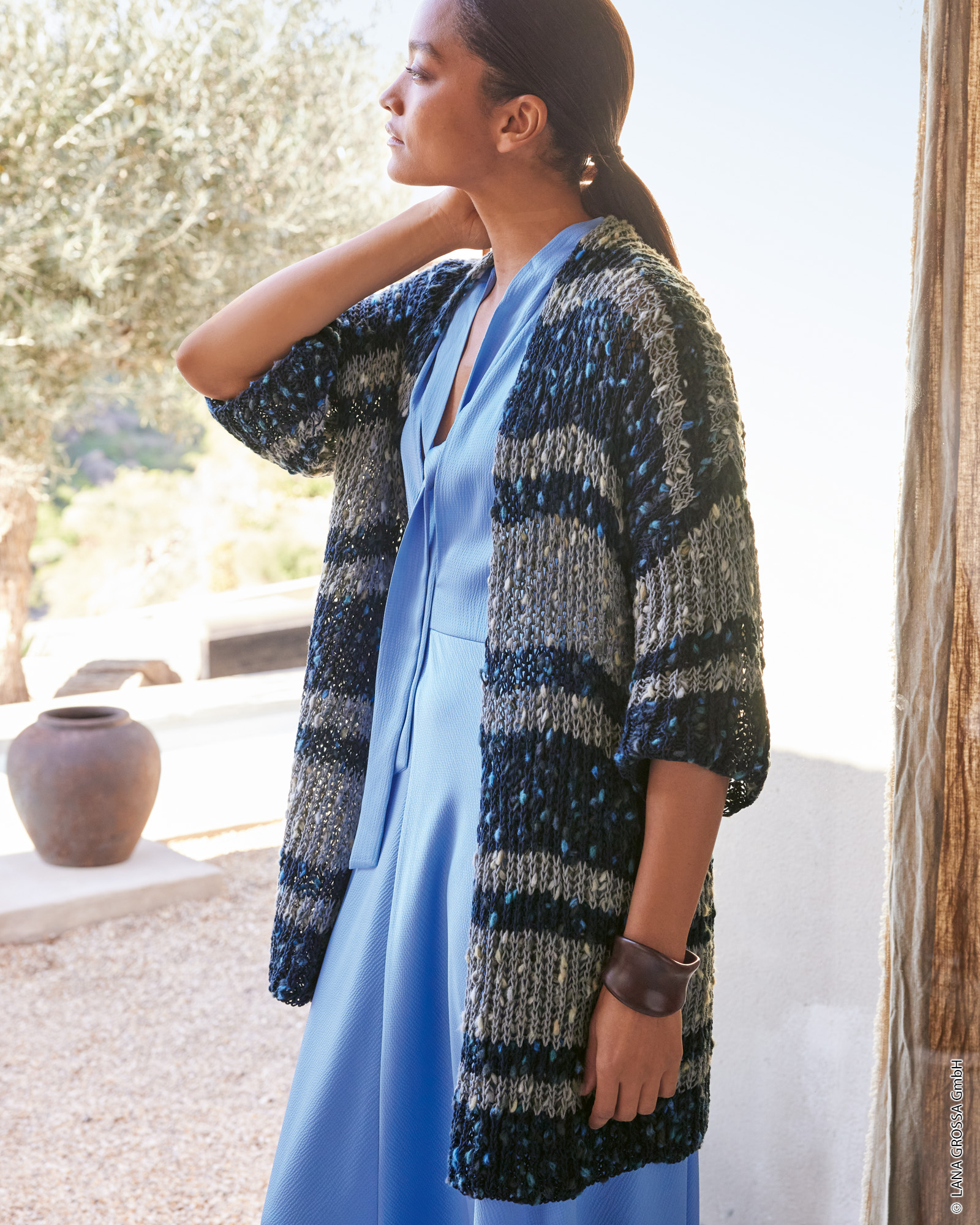 Strickset Weste Im Patentmuster Aus Popcorn Von Lana Grossa 1 Strickset Weste Im Patentmuster Aus Popcorn Von Lana Grossa