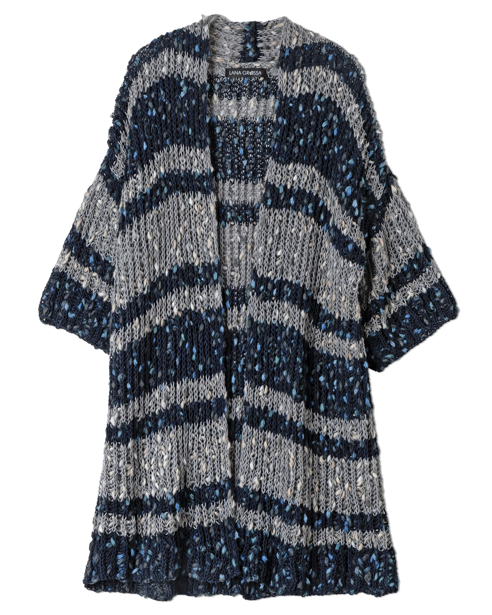 Strickset Weste Im Patentmuster Aus Popcorn Von Lana Grossa 2 Strickset Weste Im Patentmuster Aus Popcorn Von Lana Grossa – Bild 2