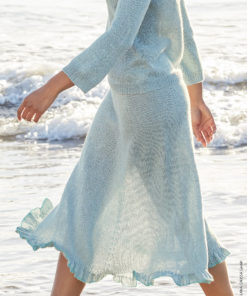 Strickset Rock Mit Rüsche aus Tencellino und Filo Pailettes von Lana Grossa