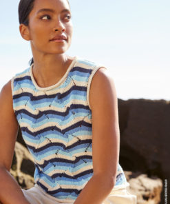 Strickset Top Im Ajourmuster aus Landlust Baumwolle von Lana Grossa