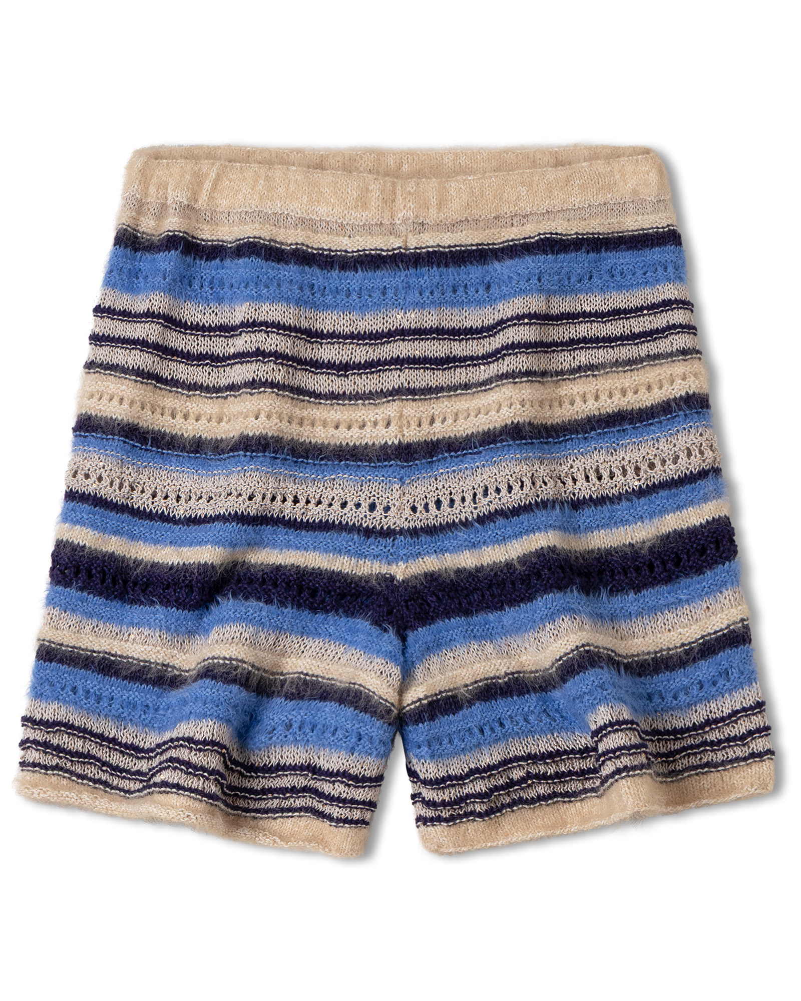 Strickset Short Aus Finito, Per Fortuna Gots, Filo Pailettes Und Tencellino Von Lana Grossa 2 Strickset Short Aus Finito, Per Fortuna Gots, Filo Pailettes Und Tencellino Von Lana Grossa – Bild 2