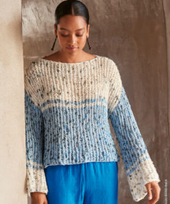 Strickset Pullover Im Patentmuster aus Popcorn von Lana Grossa