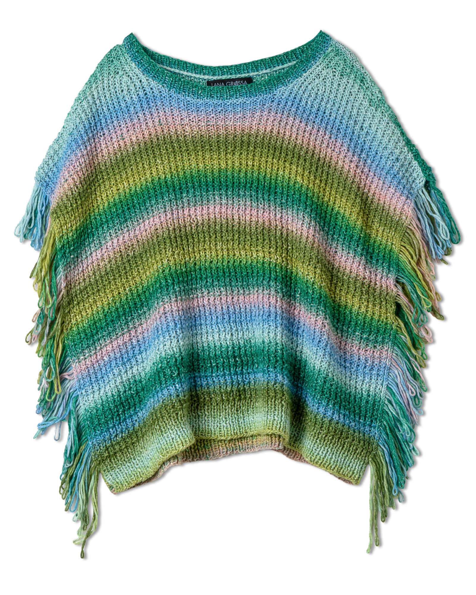 Strickset Slipover Mit Fransen Aus Cotonella Von Lana Grossa 2 Strickset Slipover Mit Fransen Aus Cotonella Von Lana Grossa – Bild 2