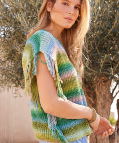 Strickset Slipover Mit Fransen Aus Cotonella Von Lana Grossa 5 Fs2026 Journal 71 Lana Grossa 9230071 M48 Mf3