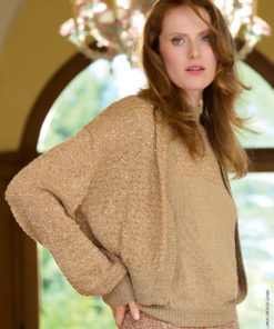 Strickset Blouson-cardigan aus Filo Lurex und Glamour von Lana Grossa