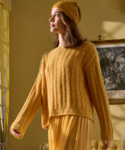 Strickset Pullover Im Lochrippenmuster aus Setasuri und Glamour von Lana Grossa