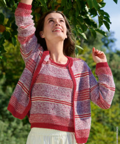 Strickset Jacke aus Summer Cashmere, Setasuri, Filo Lurex und Glamour von Lana Grossa