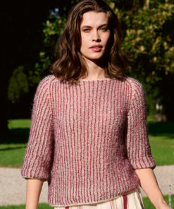 Strickset Brioche-pullover aus Glamour und Setasuri von Lana Grossa