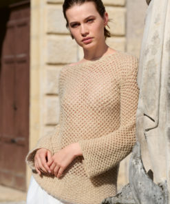 Strickset Gitter-pulli aus Setasuri und Glamour von Lana Grossa