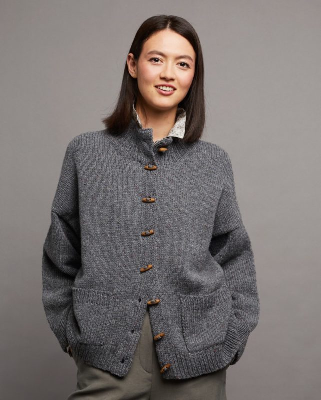 Strickset Jacke Barbara Aus Como Tweed Und Como Von Lamana