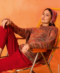 Strickset Pullover Glatt Rechts aus Cotonella Multi von Lana Grossa