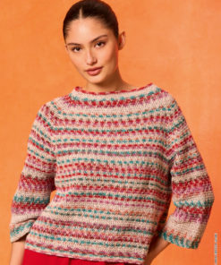 Strickset Häkel-pullover Top Down aus Gomitolo California von Lana Grossa