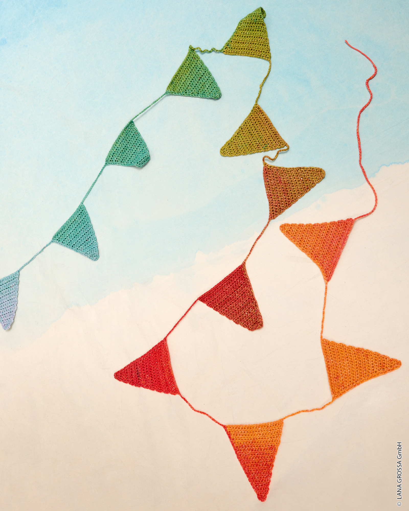 Strickset 1-Knäuel-Wimpelkette Aus Cotonella Von Lana Grossa 1 Strickset 1-Knäuel-Wimpelkette Aus Cotonella Von Lana Grossa