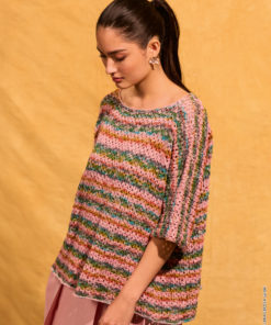 Strickset Shirt Im Lochmuster aus Gomitolo California von Lana Grossa