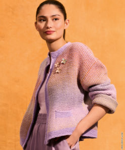 Strickset Jacke Im Hebe-perlmuster aus Cotonella von Lana Grossa