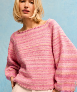 Strickset Top Down Raglan-pullover aus Gomitolo Mambo von Lana Grossa