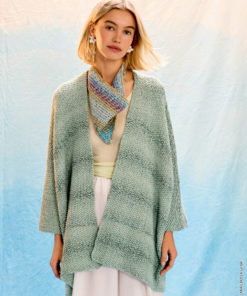 Strickset Kimono-jacke aus Gomitolo Tono und Cotonella von Lana Grossa