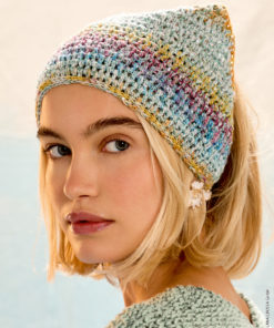 Strickset Glitter-kopftuch aus Gomitolo California und Glamour von Lana Grossa