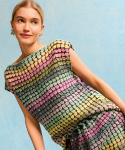 Strickset Top Im Stäbchenmuster aus Cotonella von Lana Grossa