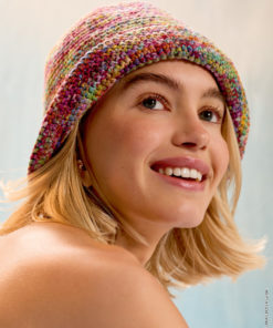 Strickset Häkelhut aus Cotonella Multi von Lana Grossa