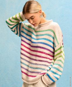 Strickset Streifen-pullover aus Cotonella von Lana Grossa