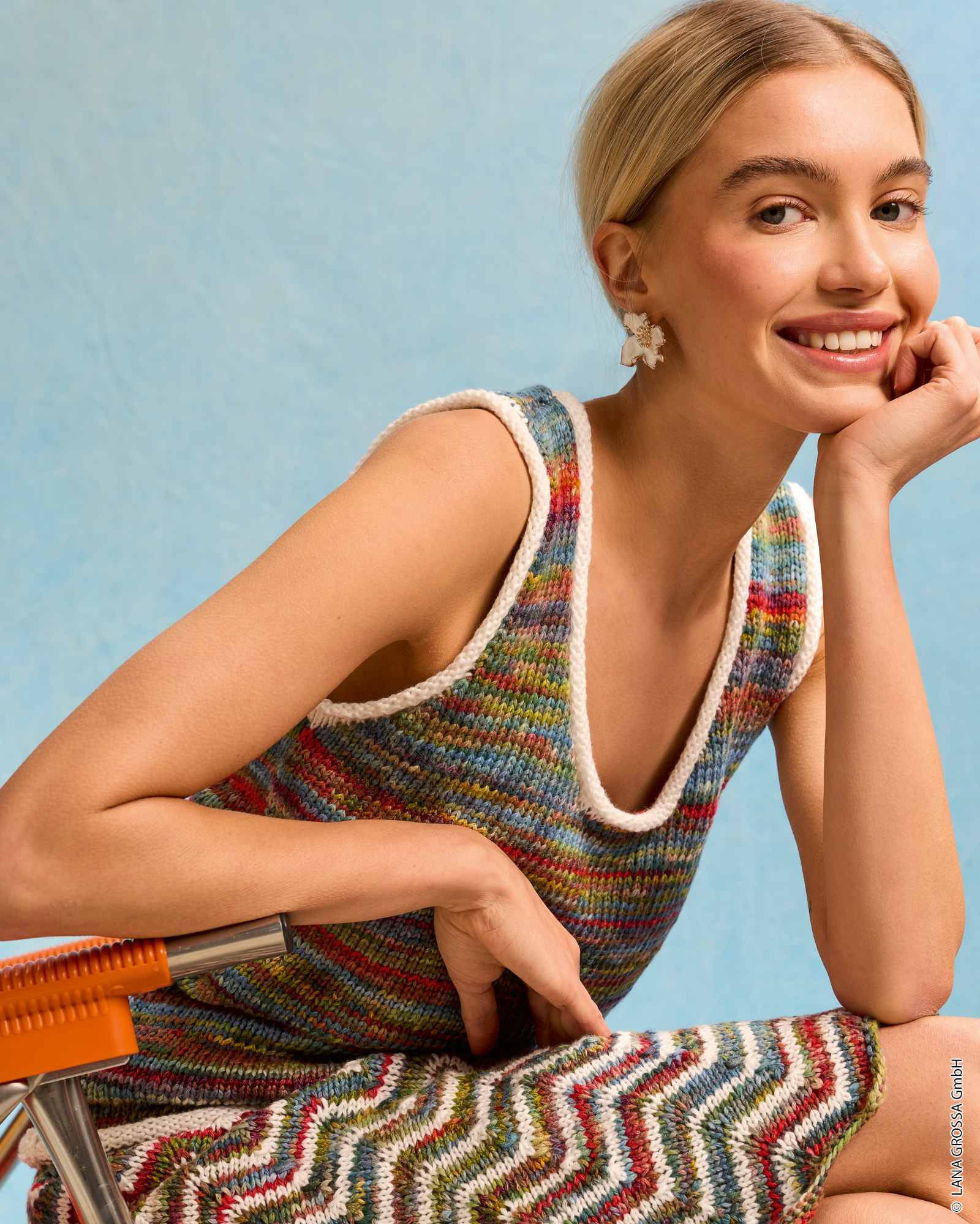 Strickset Top Aus Cotonella Und Cotonella Multi Von Lana Grossa 2 Strickset Top Aus Cotonella Und Cotonella Multi Von Lana Grossa – Bild 2