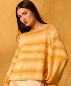 Strickset Top Down Raglan-pullover aus Gomitolo Tono von Lana Grossa