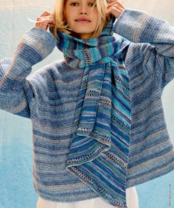 Strickset Asymetrisches Dreieckstuch aus Gomitolo Alga von Lana Grossa