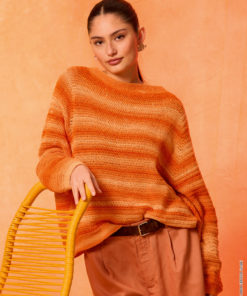 Strickset Häkel-pullover Top Down aus Gomitolo Tono von Lana Grossa