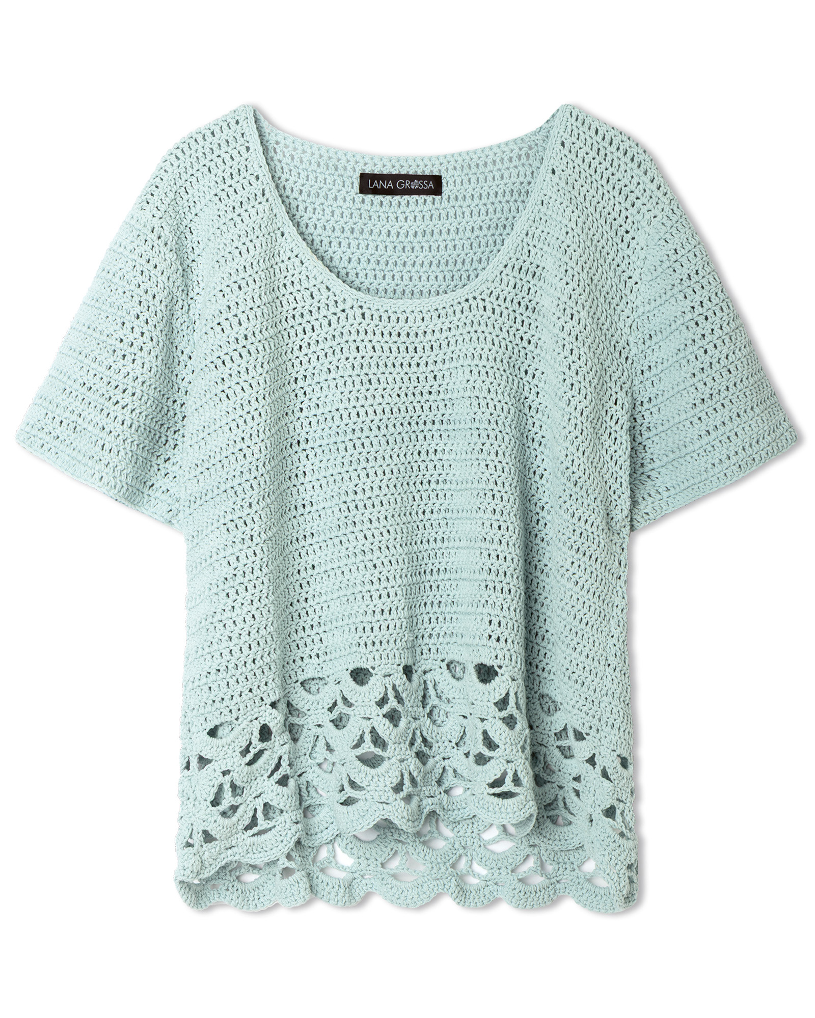 Strickset Shirt In Stäbchen Mit Bogenlochmuster Am Saum Aus Gioia Von Lana Grossa 2 Strickset Shirt In Stäbchen Mit Bogenlochmuster Am Saum Aus Gioia Von Lana Grossa – Bild 2