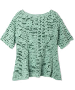 Strickset Shirt Im Filetmuster Mit Blüten Aus Cotonella Von Lana Grossa 4 Fs2026 Haekeln 09 Lana Grossa 9231322 M26 Mf2