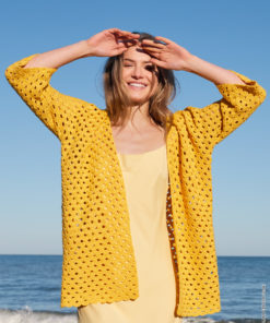 Strickset Cardigan Im Bogenmuster aus Linarte von Lana Grossa