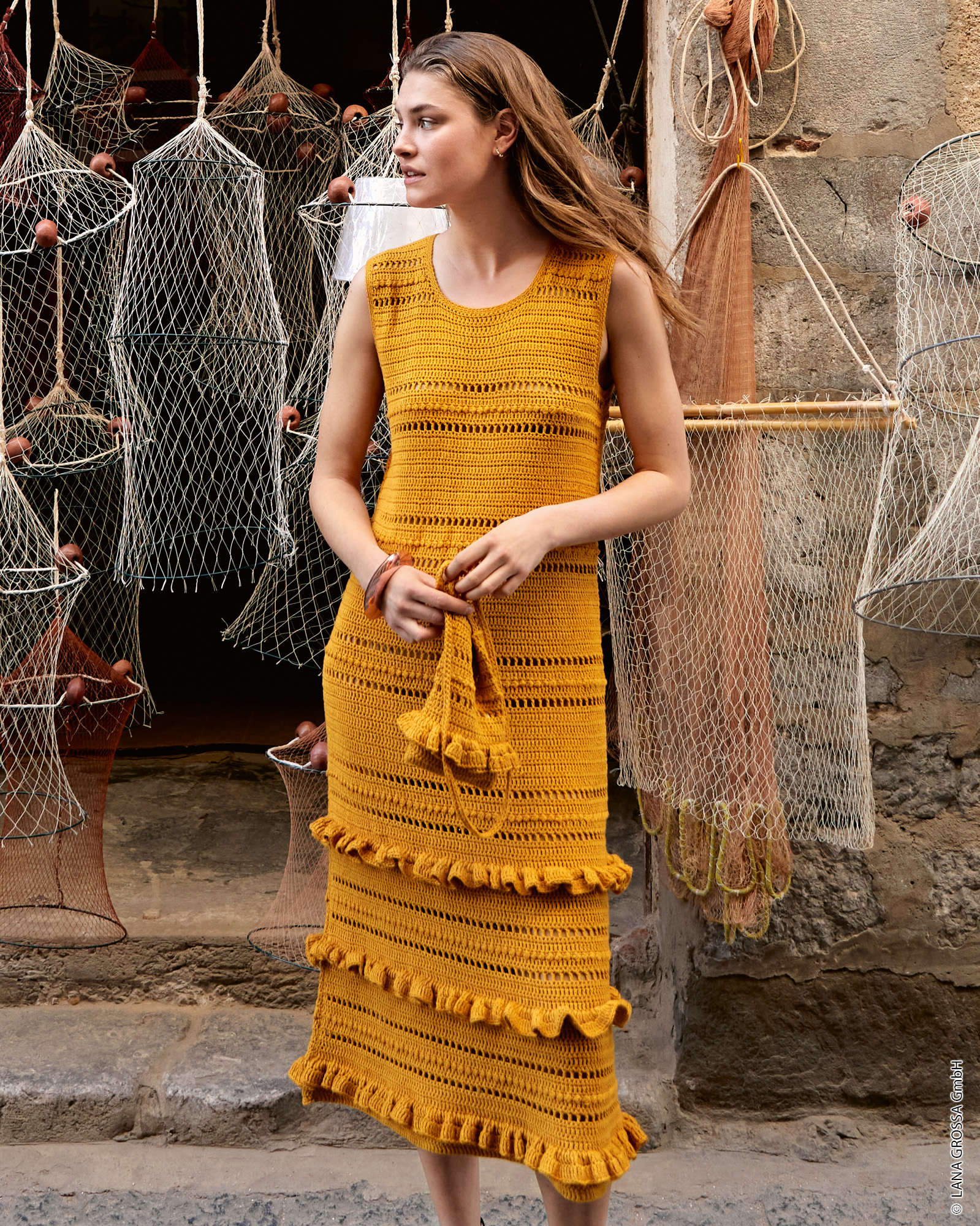 Strickset Kleid Im Mustermix Aus Campo Von Lana Grossa 1 Strickset Kleid Im Mustermix Aus Campo Von Lana Grossa