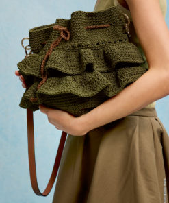 Strickset Rüschentasche aus The Core von Lana Grossa