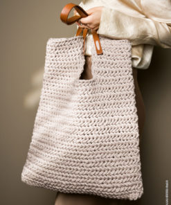 Strickset Shopper Fischgrätmuster aus The Tube von Lana Grossa