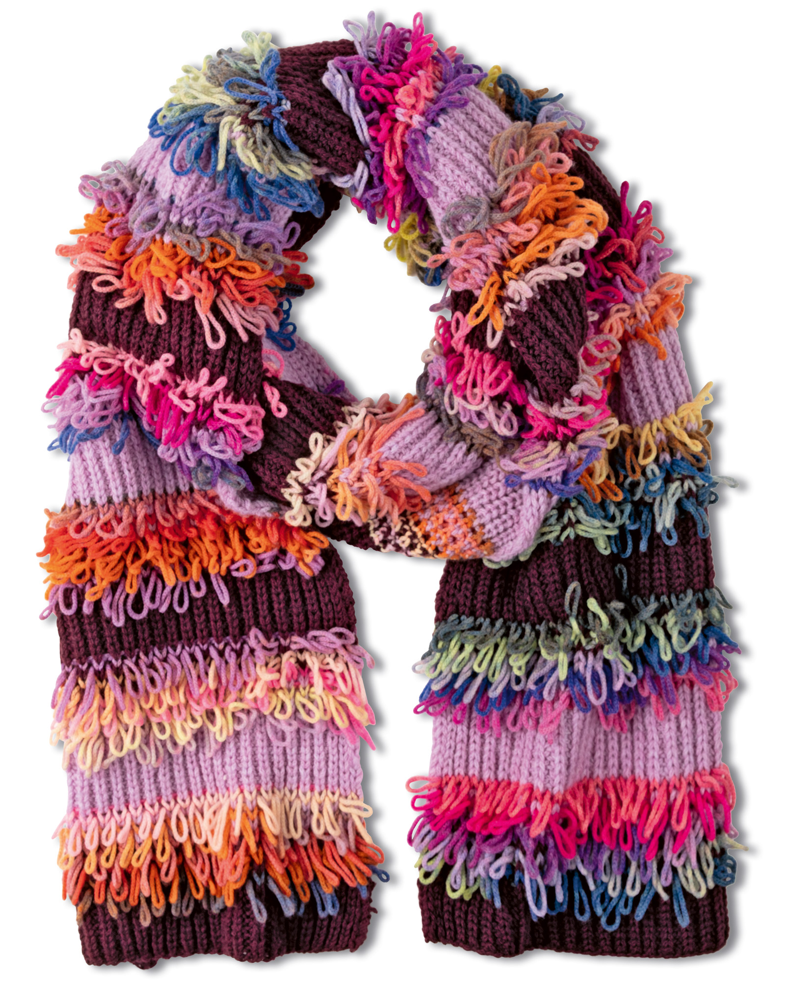 Schal Im Schlingenmuster - Farfalla &Amp; Cool Merino 2 Schal Im Schlingenmuster - Farfalla &Amp; Cool Merino – Bild 2