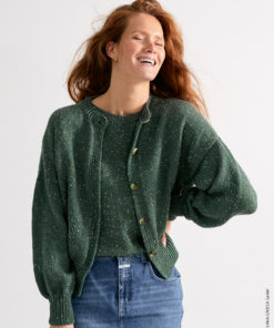 Strickset Cardigan Gerda Iv aus Cool Wool Big Dots von Lana Grossa