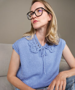 Strickset Sinchens Pullunder Ii Mit V-auschnitt aus Cool Wool Big Dots von Lana Grossa